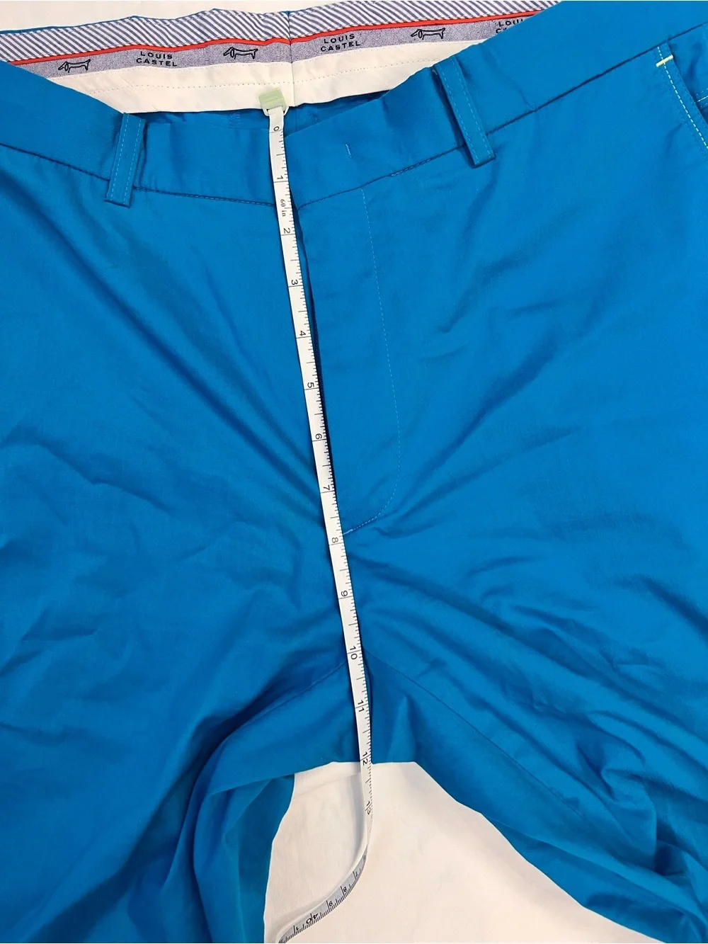 Louis Castel vibrant blue golf trousers